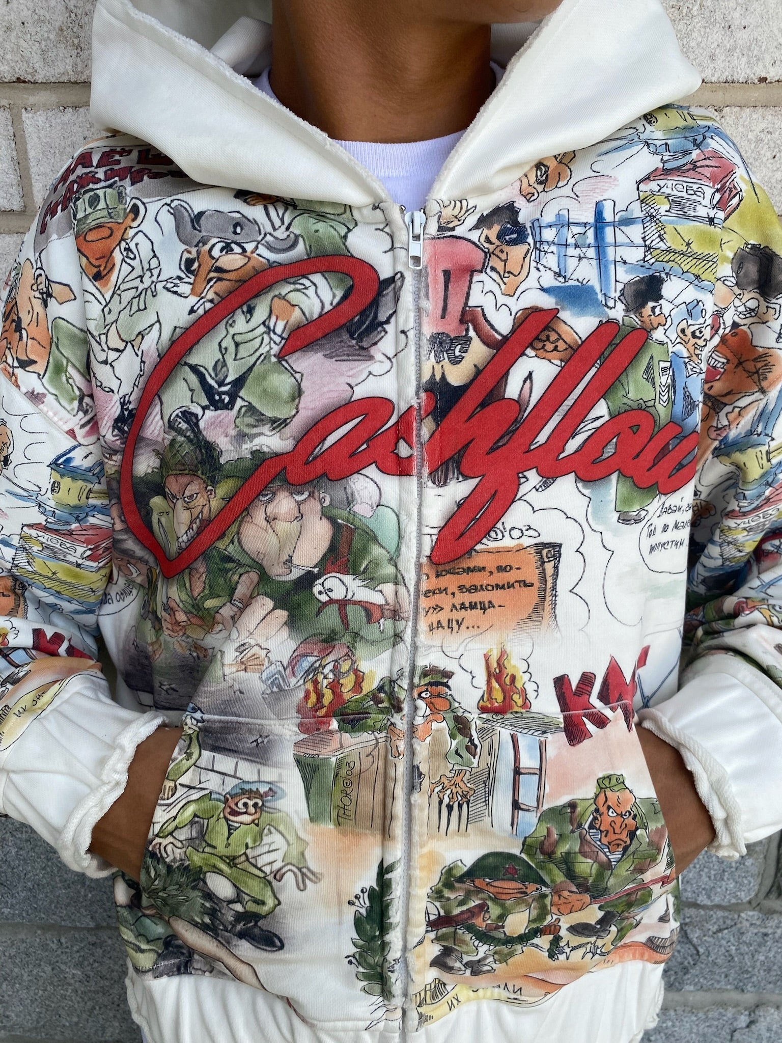 "WAR READY" siege.usa zip up